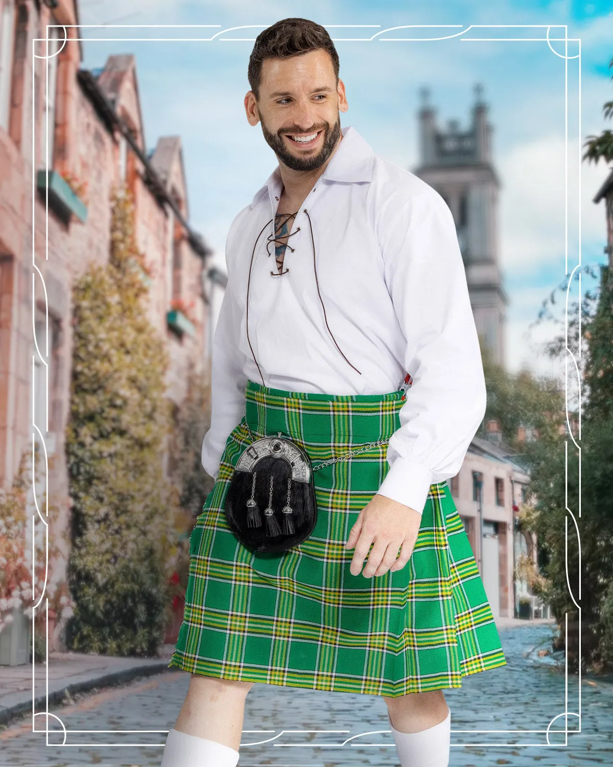 Scottish Kilt Hose - Cream