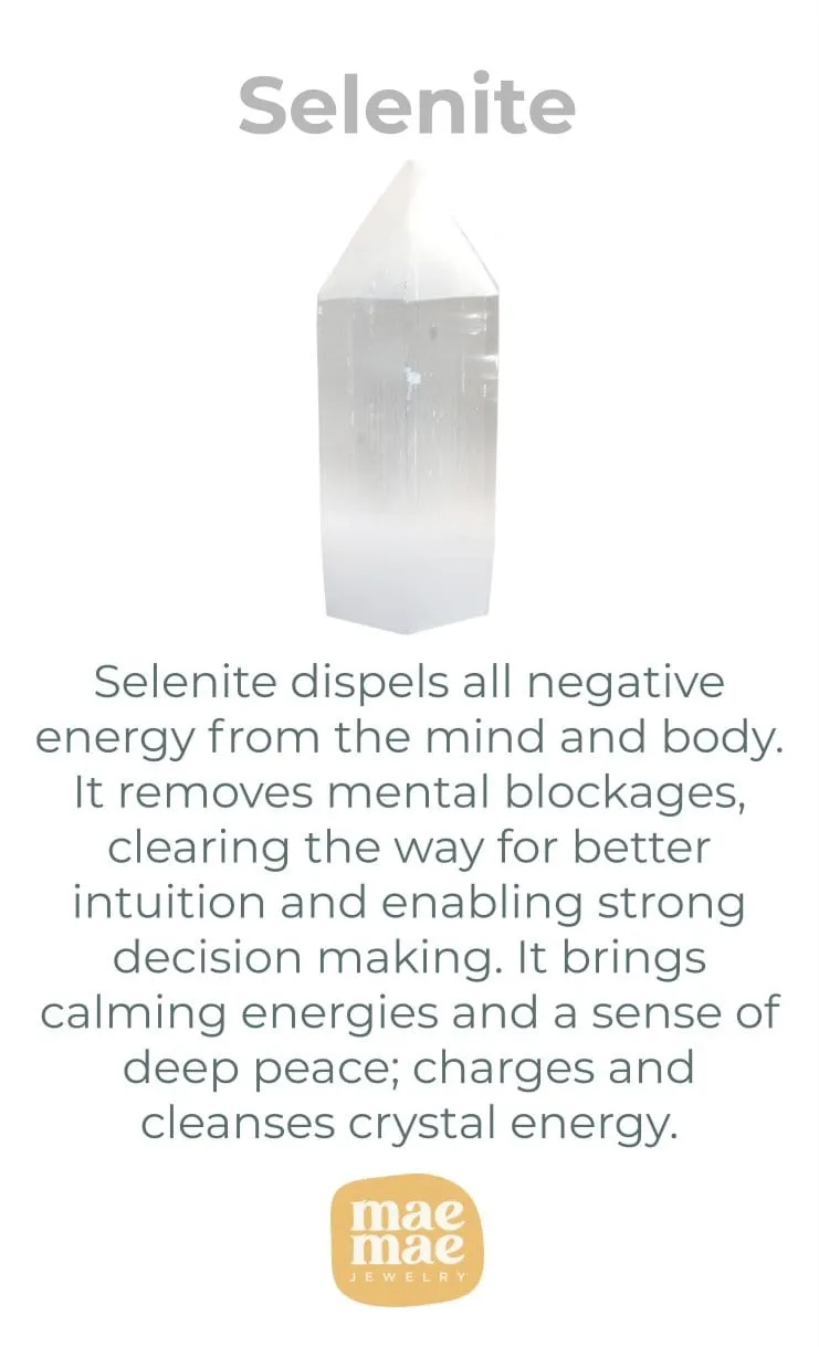 Selenite Cylinder Candle Holder