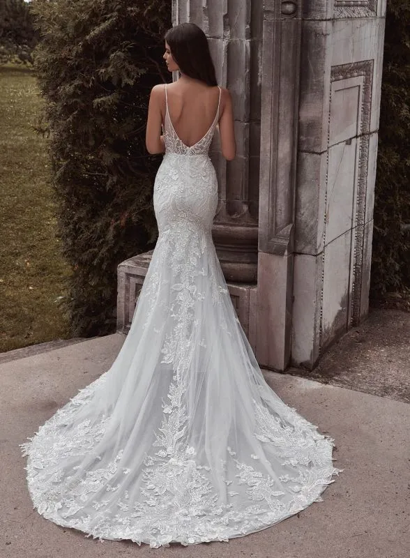 Size 14 Calla Blanche 121104 Thalia Ivory Gown