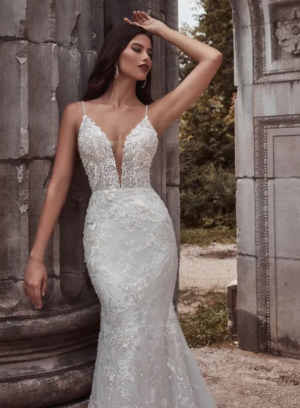 Size 14 Calla Blanche 121104 Thalia Ivory Gown
