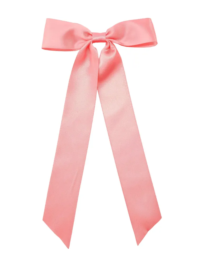 Sloane Bow Barrette - Pink