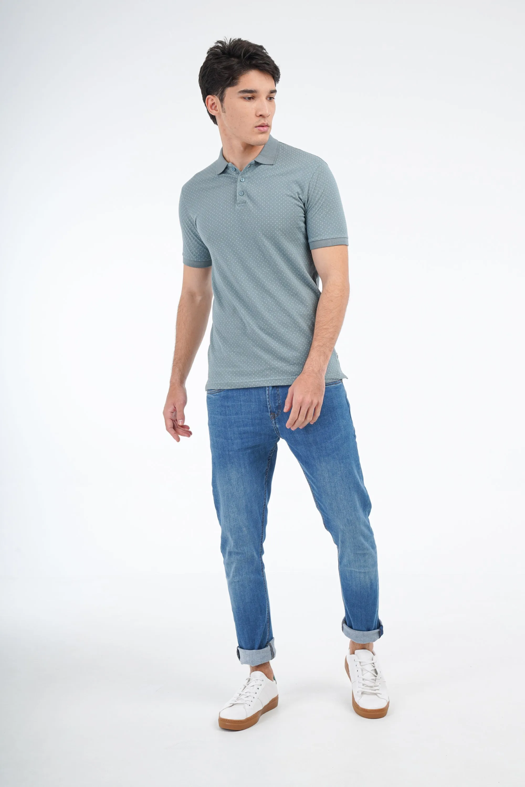 Soft Teal Polo