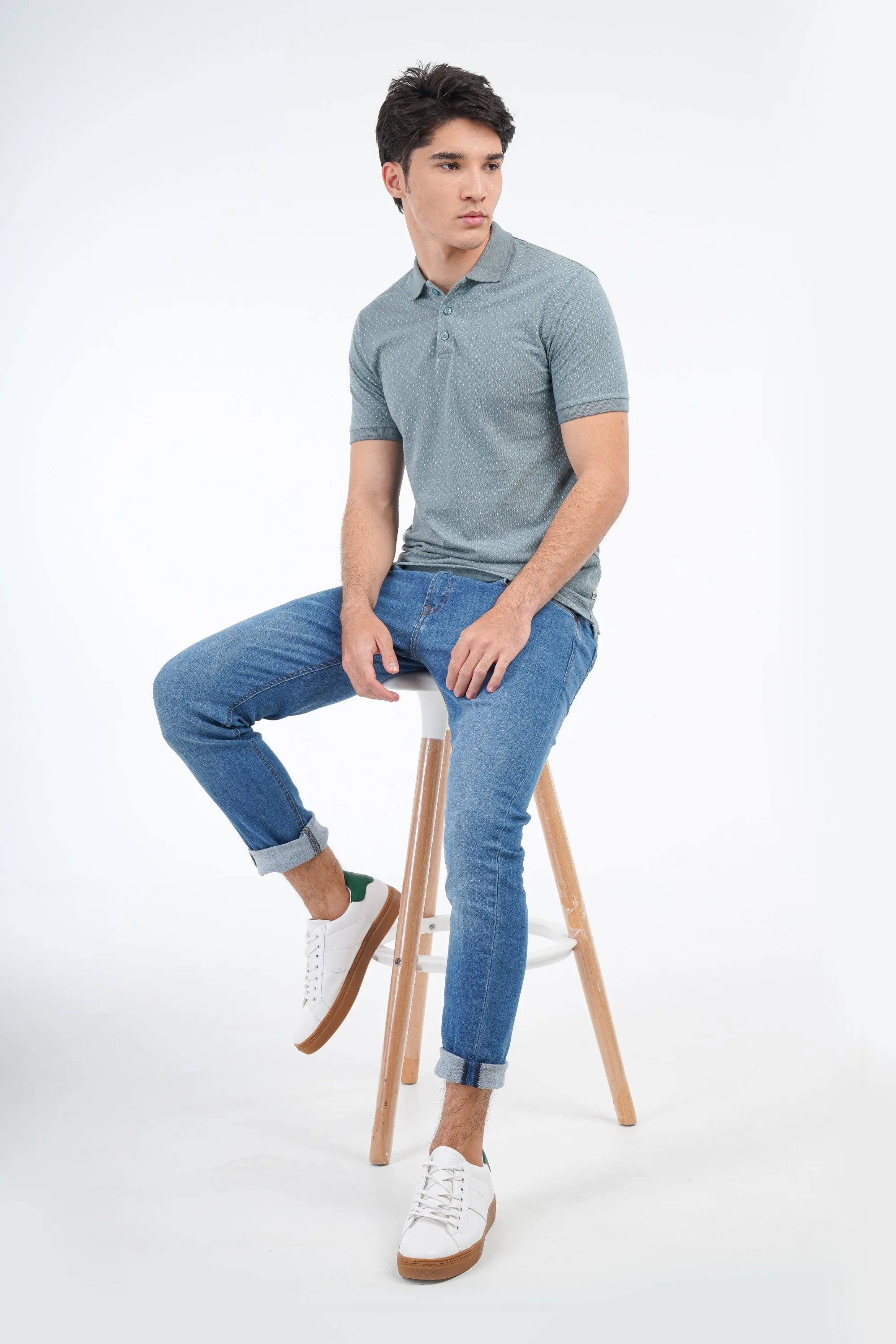 Soft Teal Polo