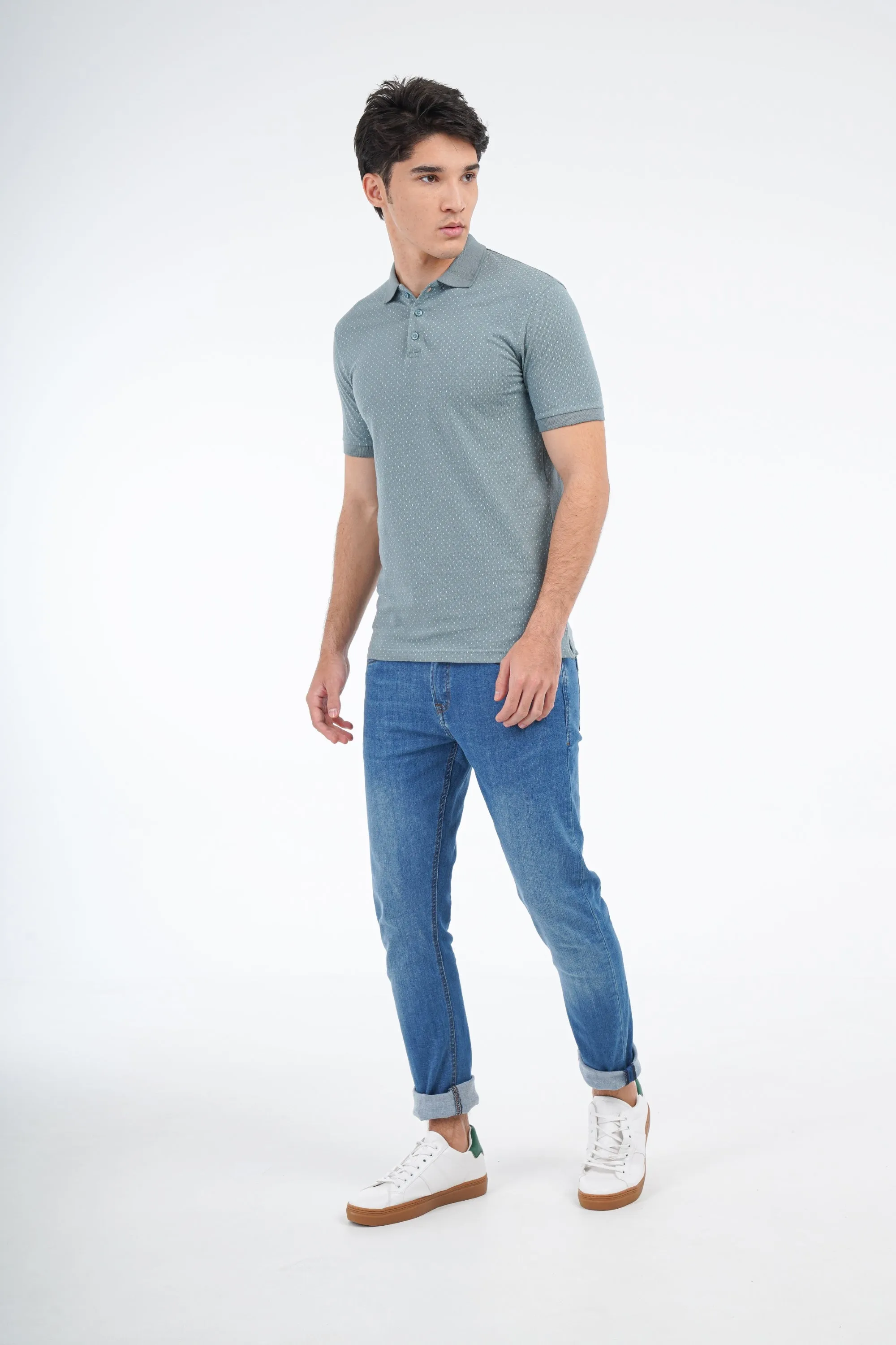 Soft Teal Polo