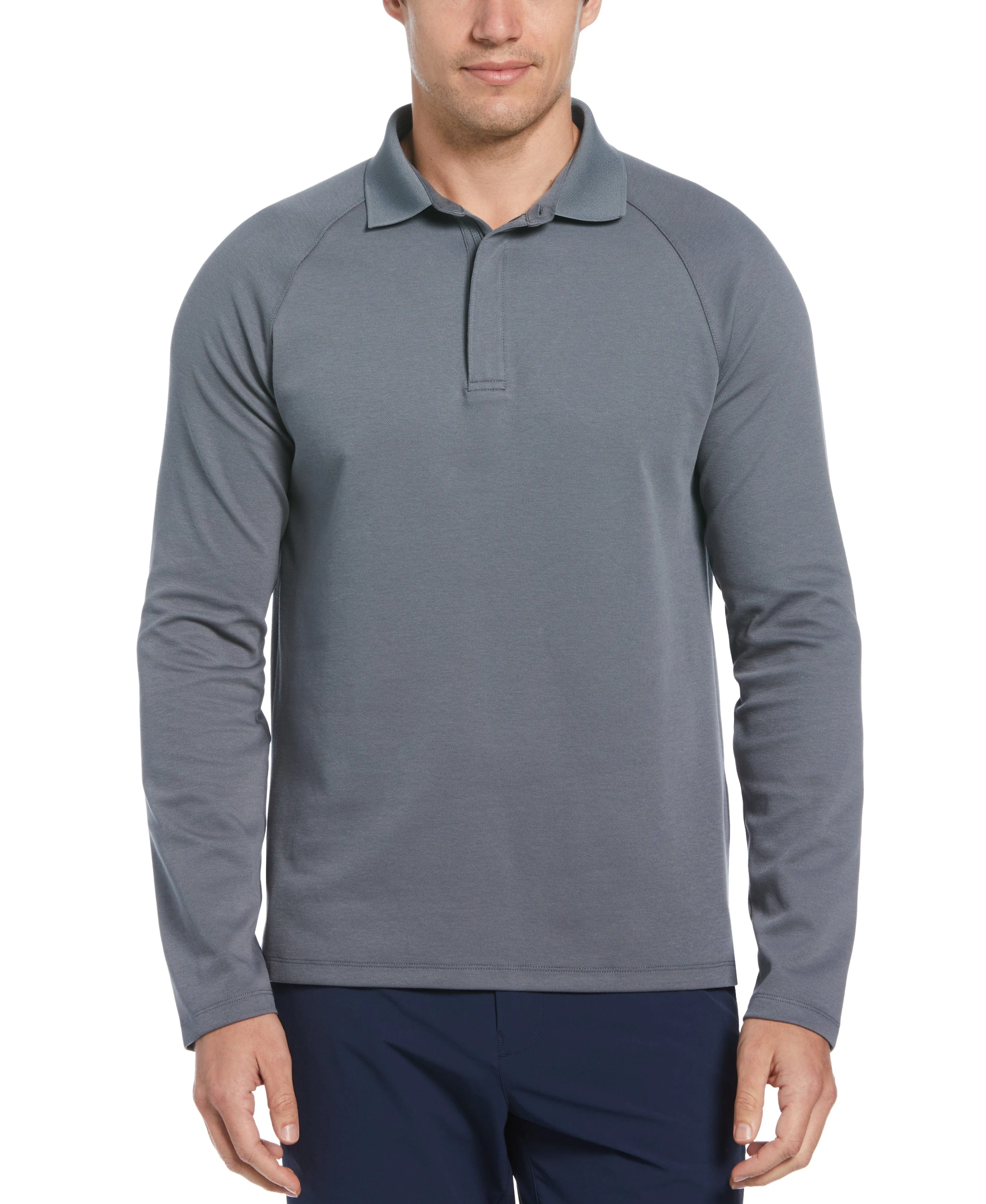 Solid Stealth Zip Polo
