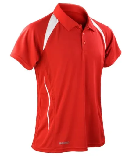 Spiro Mens Team Spirit Breathable sporty Polo Shirt - S177M