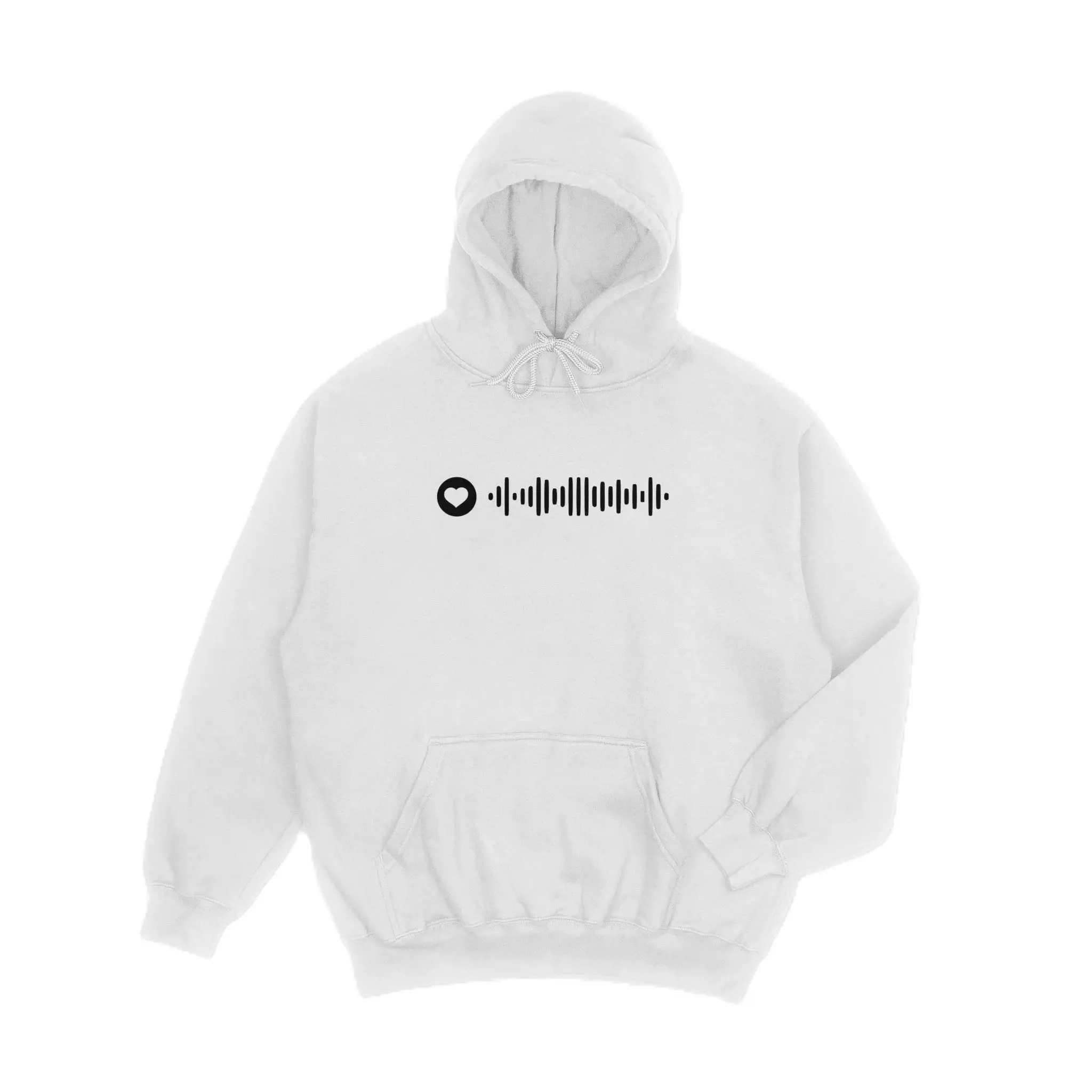 Spotify Music Code Embroidered Unisex Hoodie