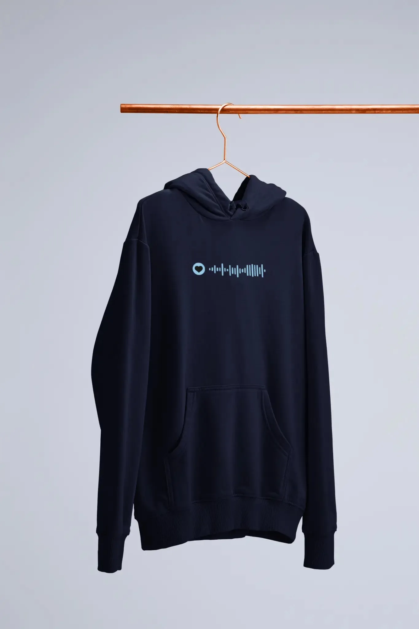 Spotify Music Code Embroidered Unisex Hoodie