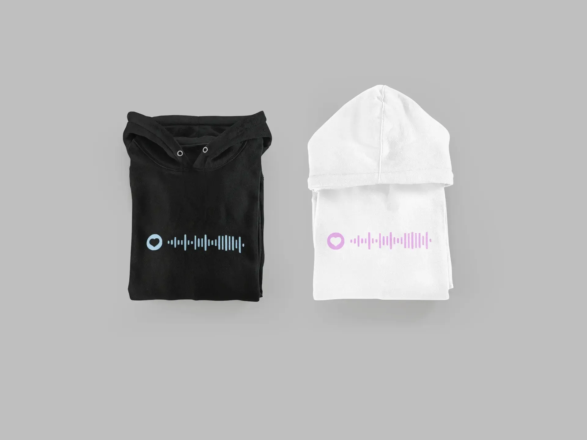 Spotify Music Code Embroidered Unisex Hoodie