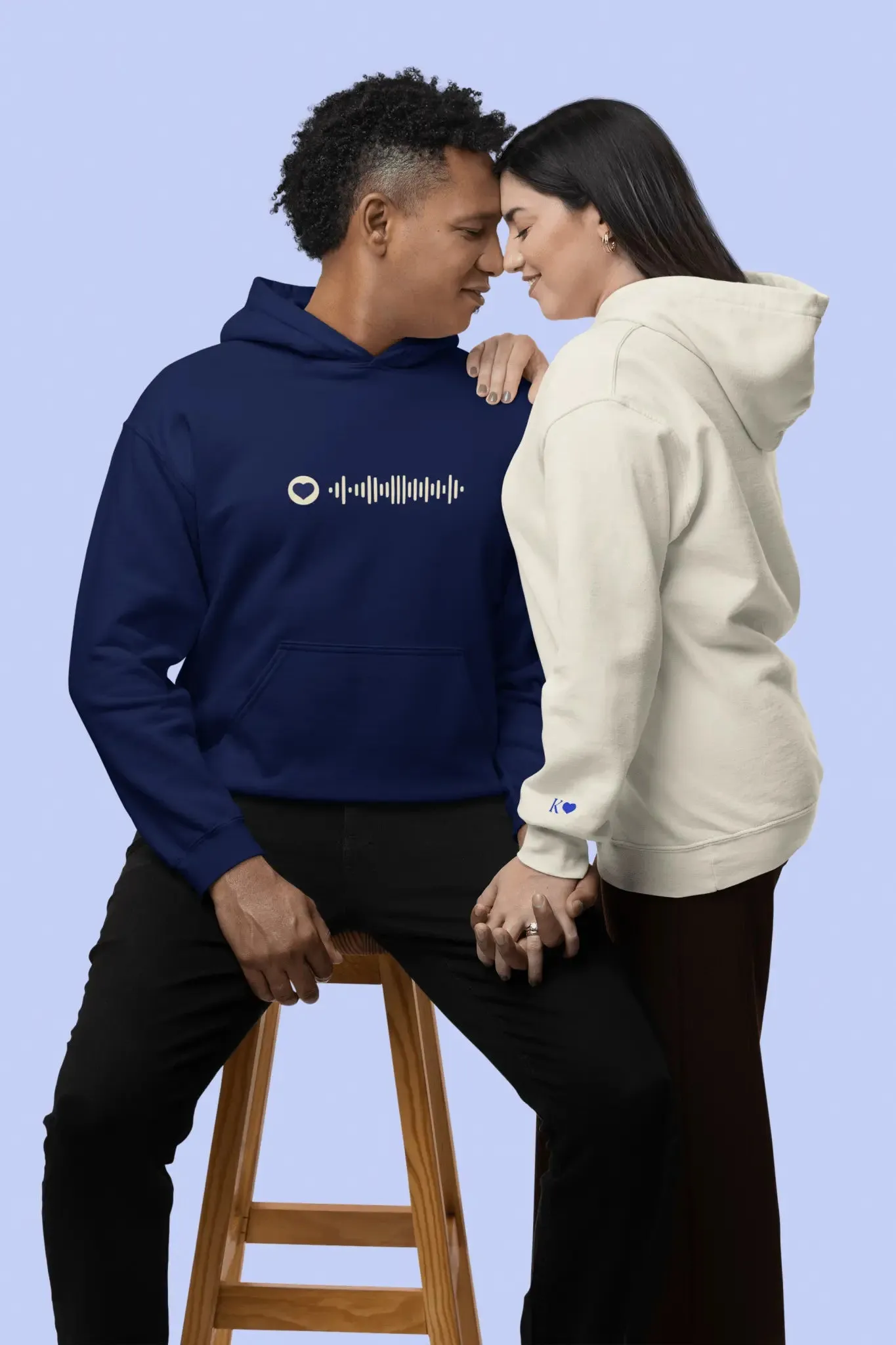 Spotify Music Code Embroidered Unisex Hoodie