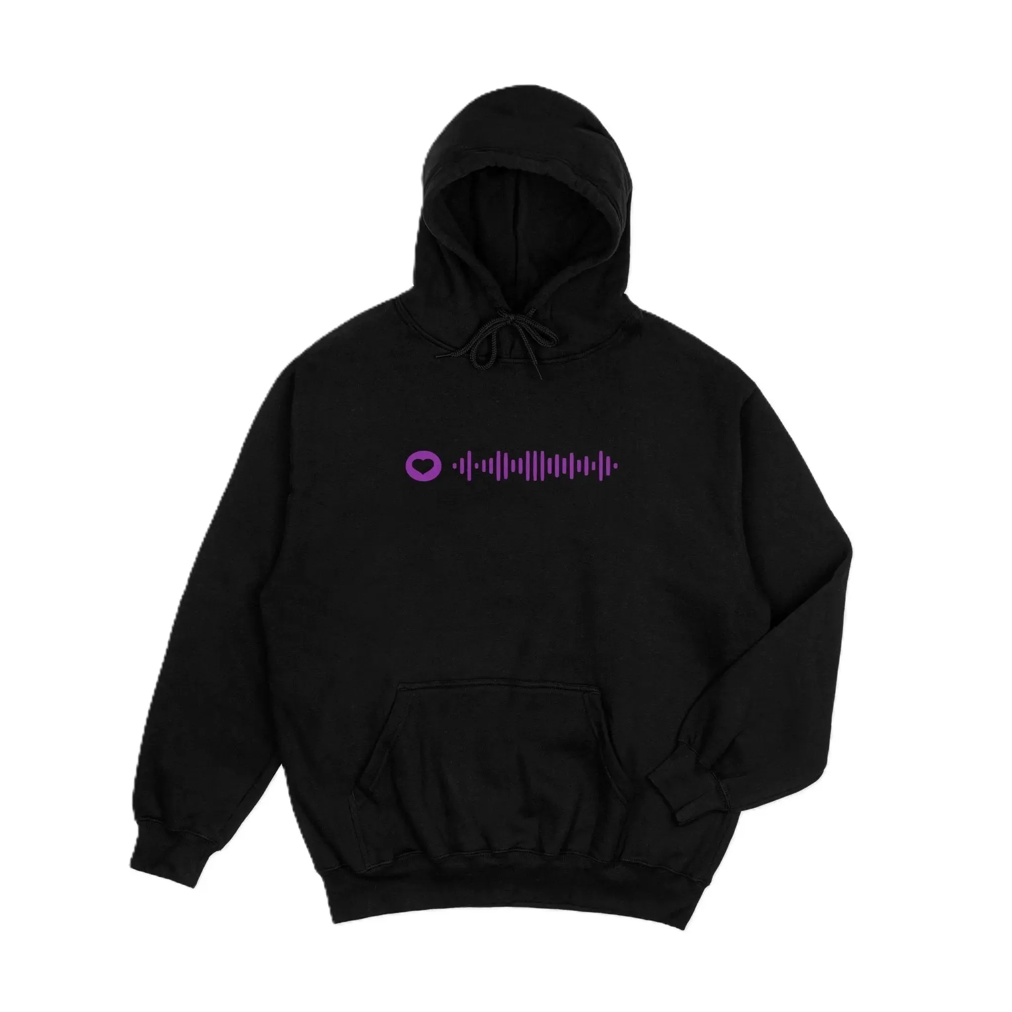 Spotify Music Code Embroidered Unisex Hoodie