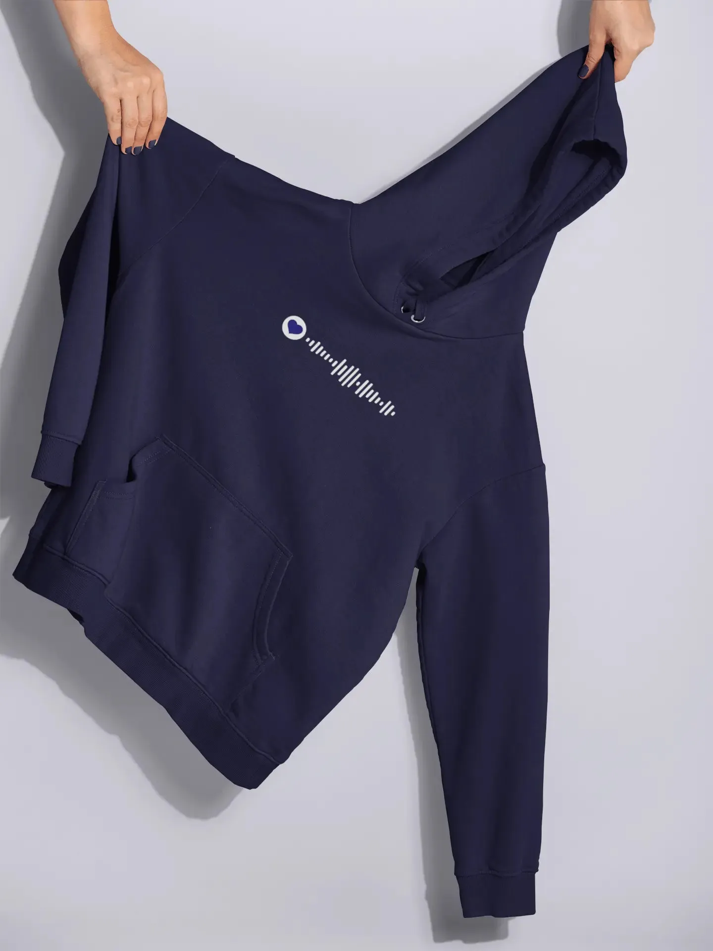 Spotify Music Code Embroidered Unisex Hoodie