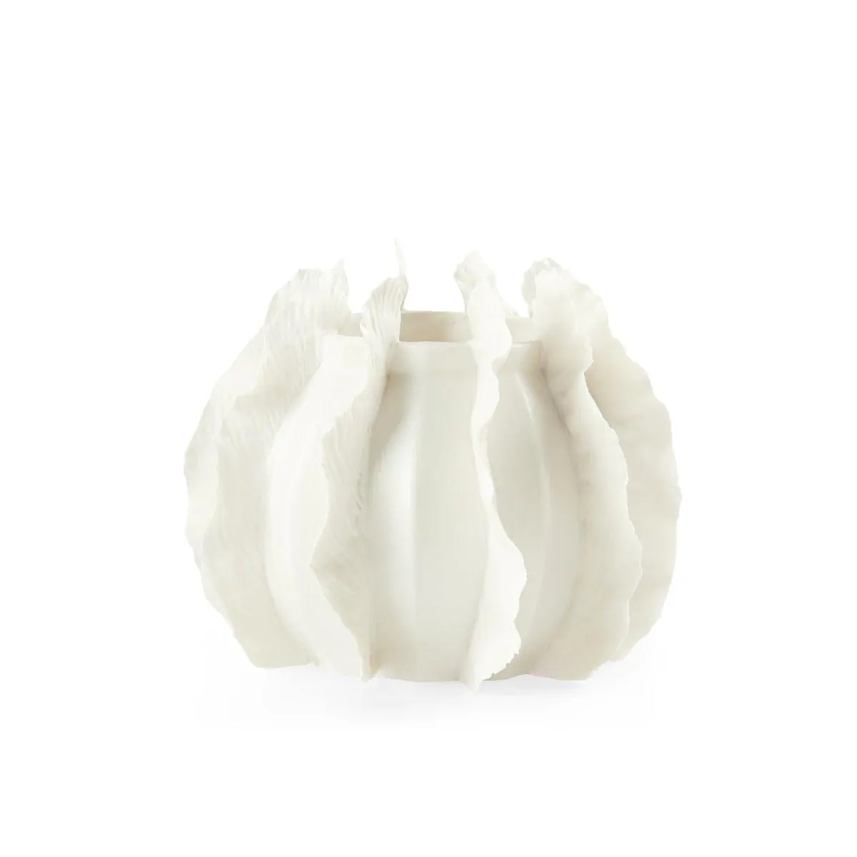 Spring Flower Low Vase / Blanc de Chine