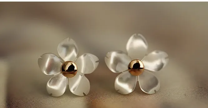 spring garden flower earrings