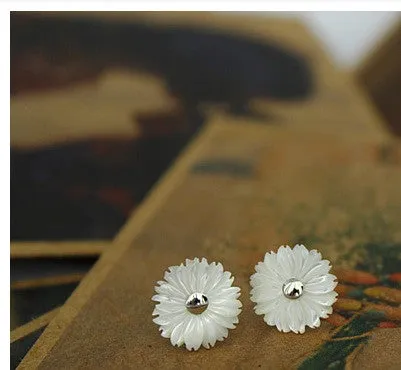 spring garden flower earrings