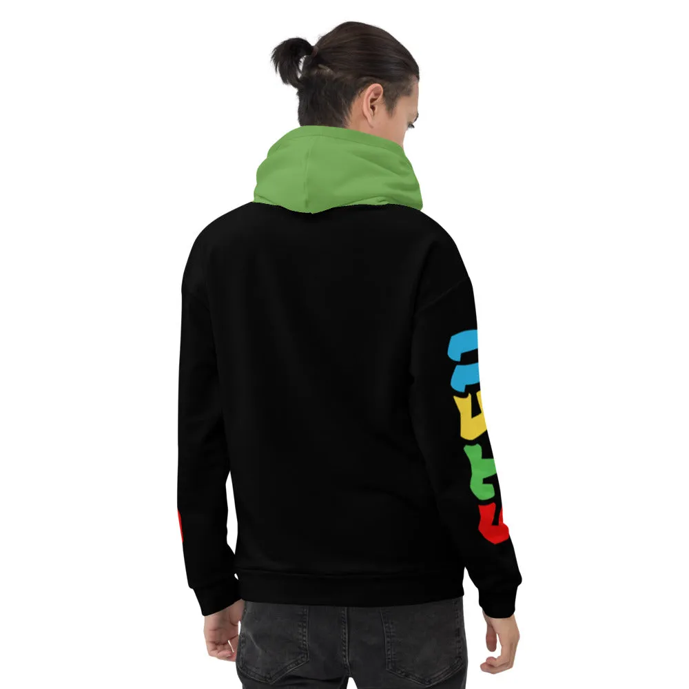 Super STFU Unisex Hoodie - Black/Green