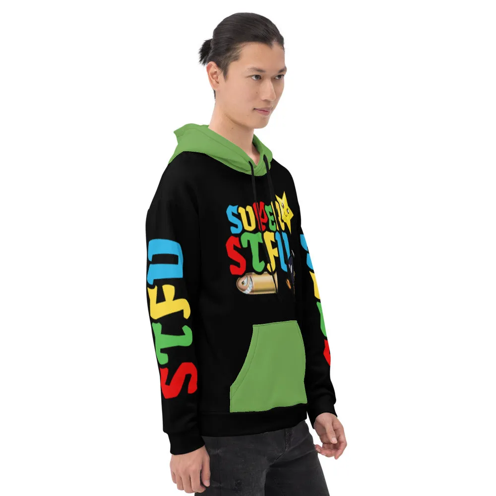 Super STFU Unisex Hoodie - Black/Green