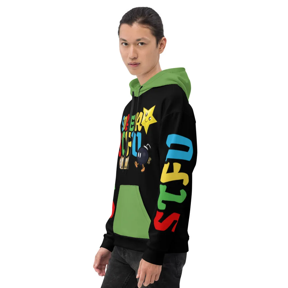 Super STFU Unisex Hoodie - Black/Green