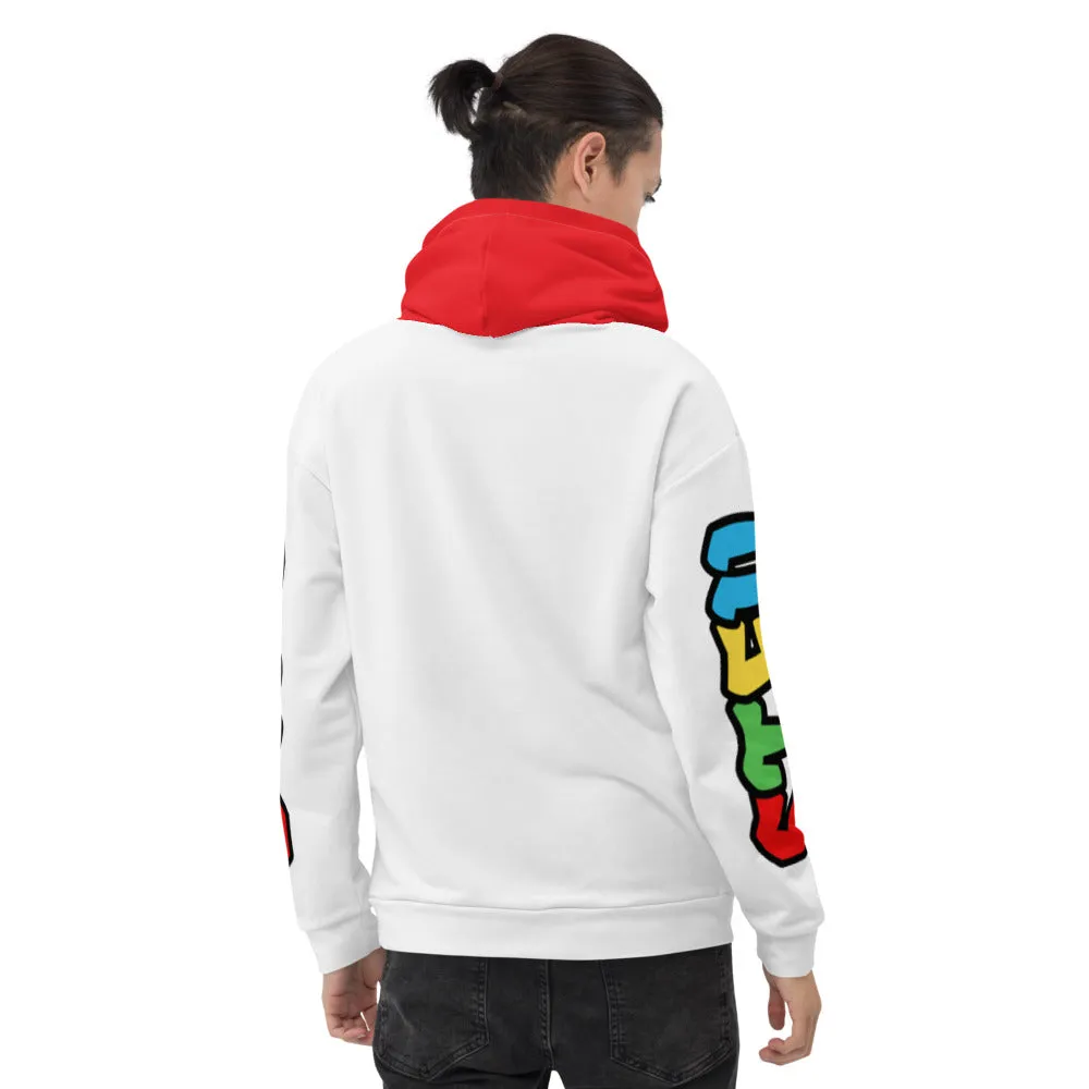 Super STFU Unisex Hoodie - White/Red