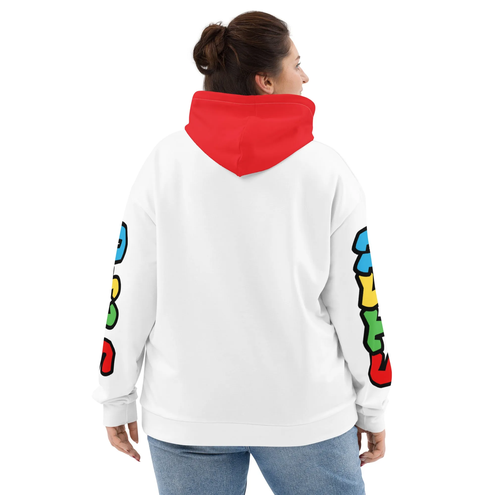 Super STFU Unisex Hoodie - White/Red
