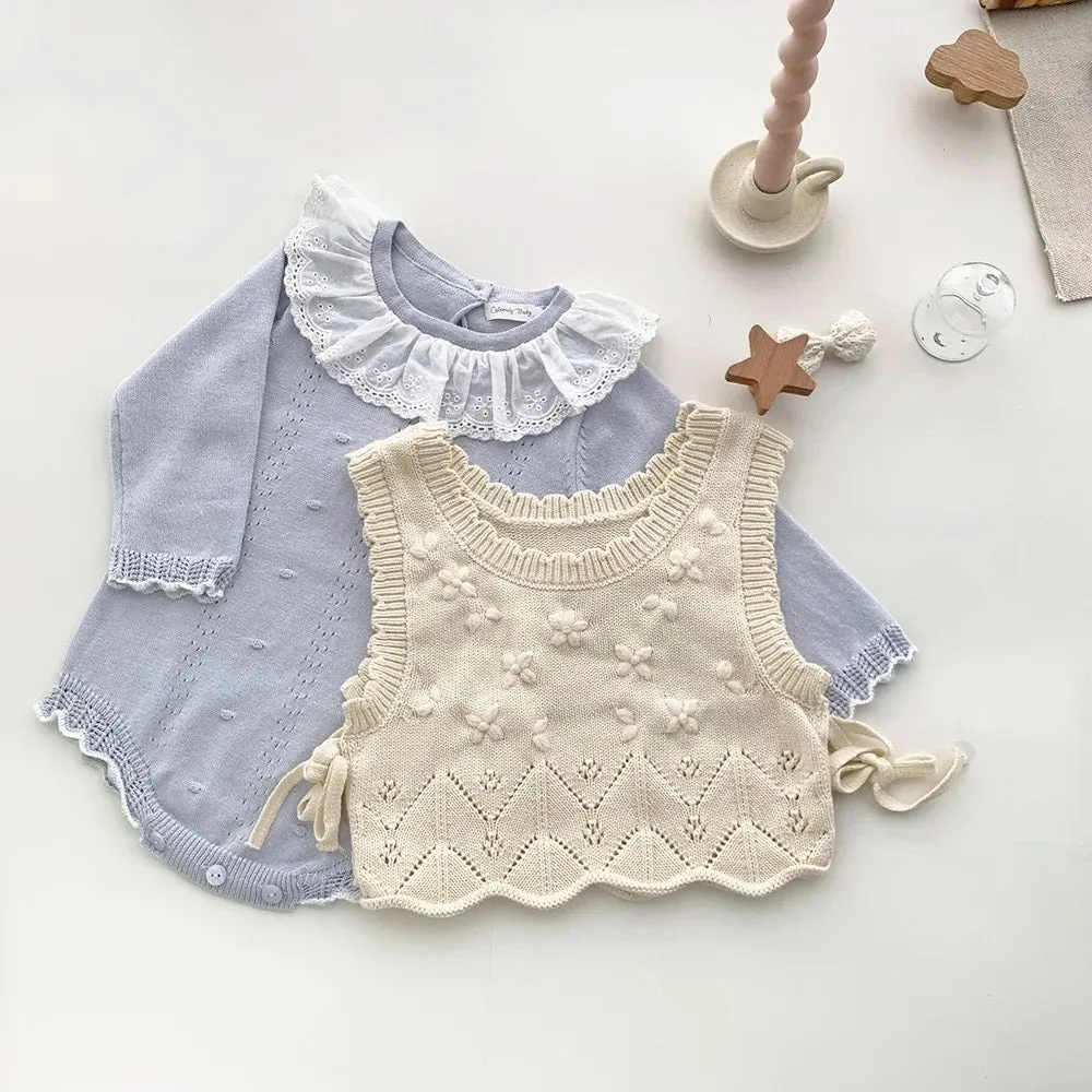 Textured Knit Romper