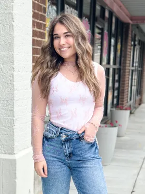 The Gentry Lace Top - Pink