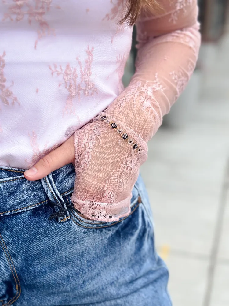 The Gentry Lace Top - Pink