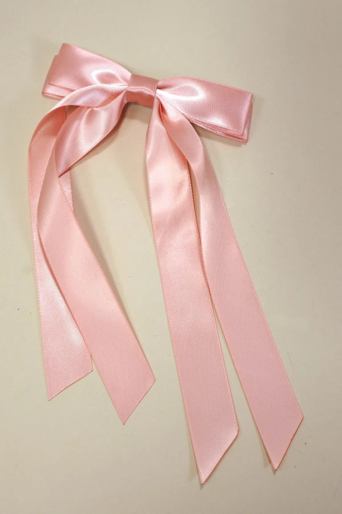 The Jojo Double Bow Satin Hair Clip