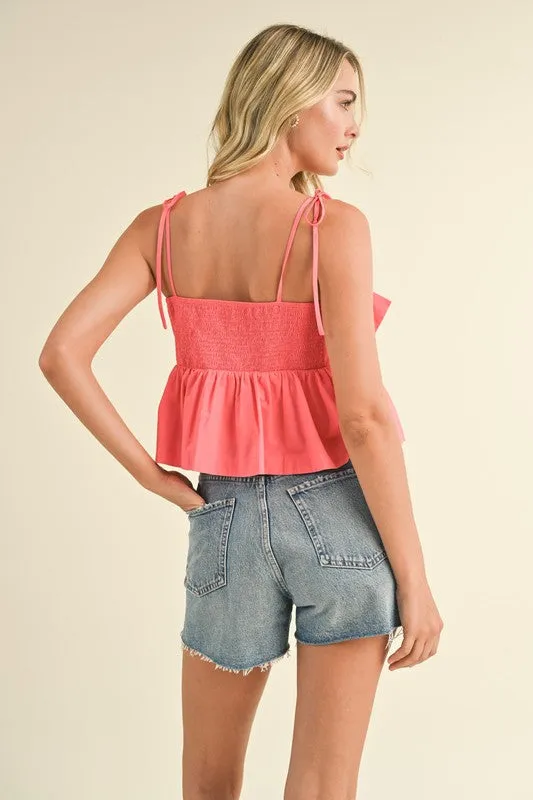 The Rayna Bow Tank Top