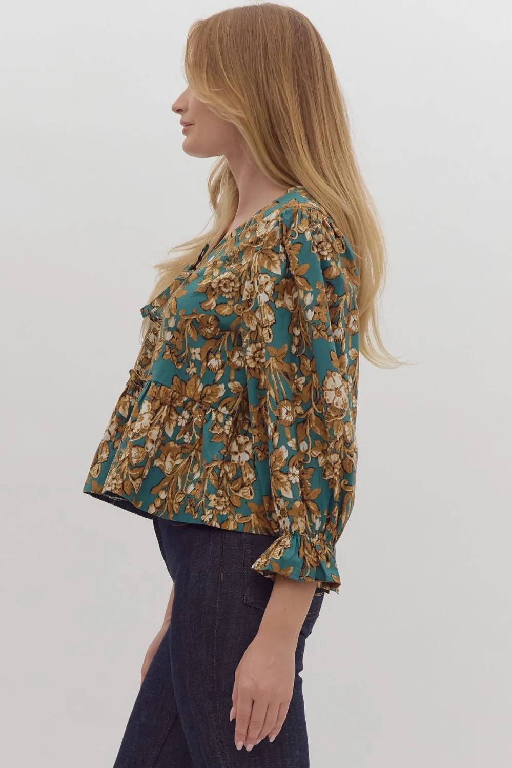 Timeless Beauty Top: Emerald Mix