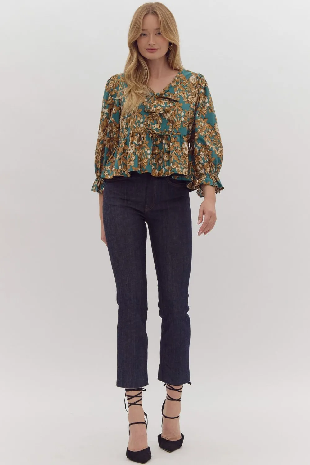 Timeless Beauty Top: Emerald Mix
