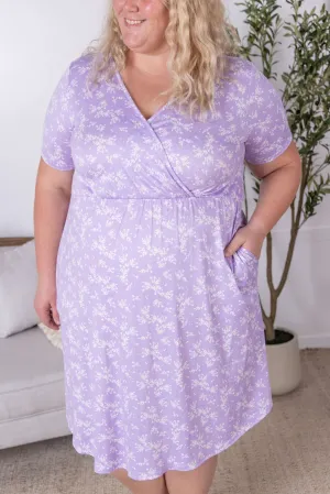 Tinley Dress - Lavender Petal Floral