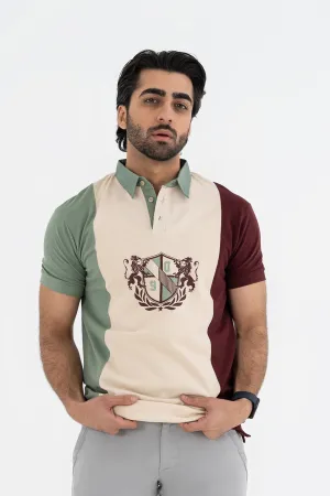 Tri-Colored Polo Shirt