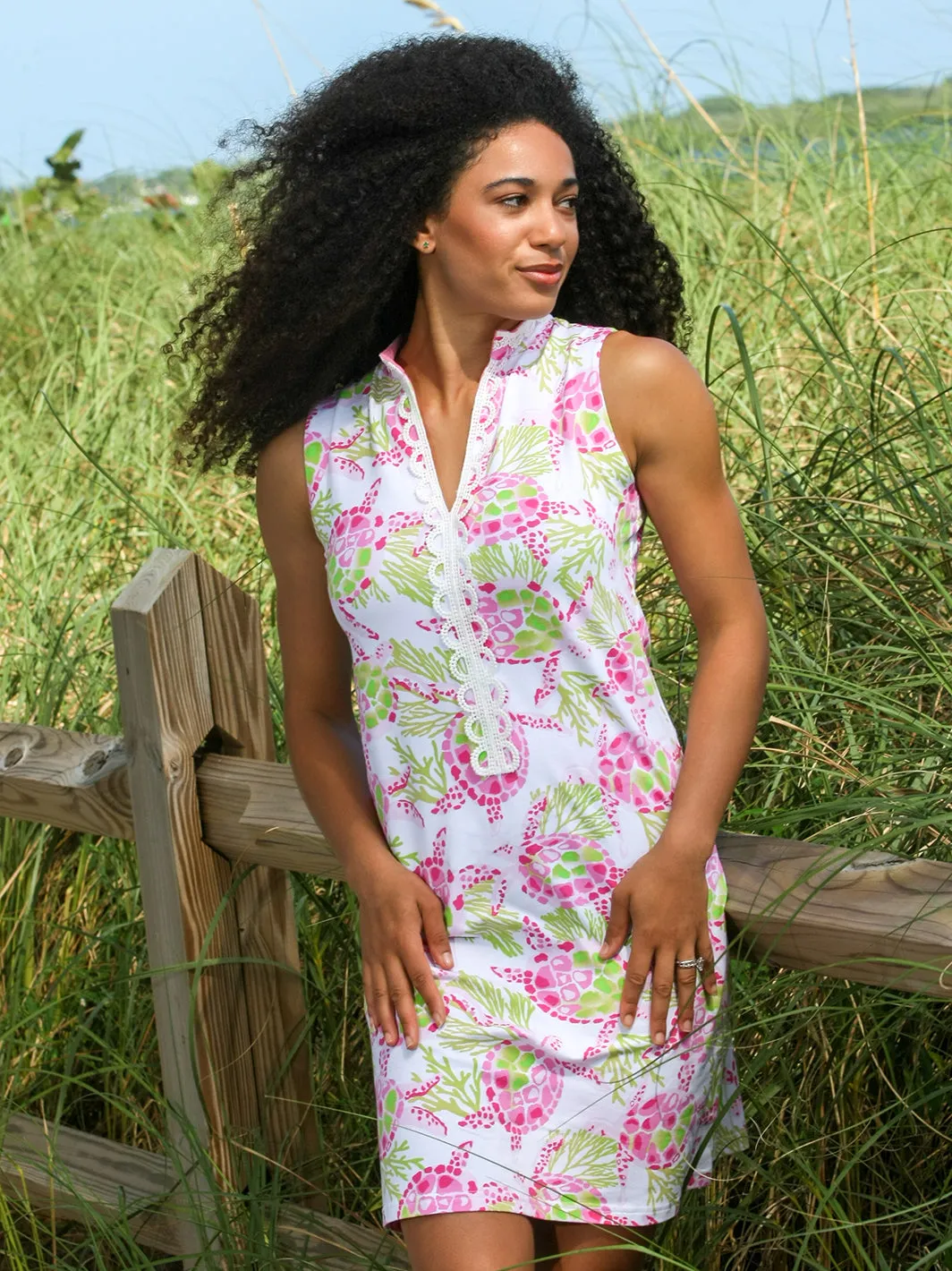 Tula Lace Trimmed Shift Dress Playa