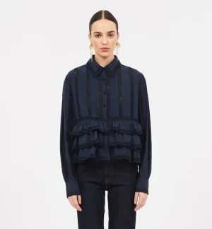 Ulla Johnson Harper Blouse - Midnight