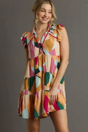 Umgee Petal Pop Mini Dress