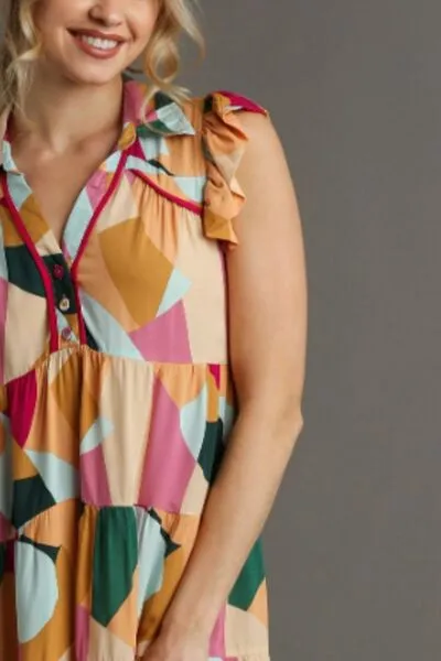 Umgee Petal Pop Mini Dress