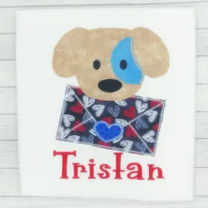 Valentine’s Day - Holiday  - Boy Puppy w/ Envelope
