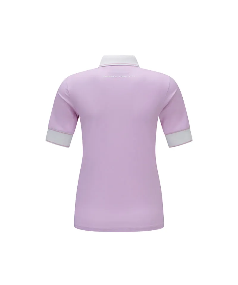 Vice Golf Atelier Women's Color Point T-Shirt - Pink