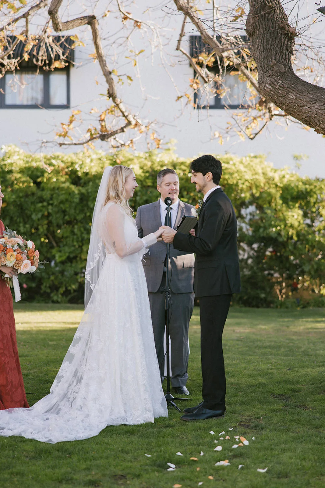 Vine & Leaf Fingertip Wedding Veil, Whimsical Bridal Veil