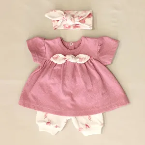 Vintage Rose Dress Set - Pressed Rose