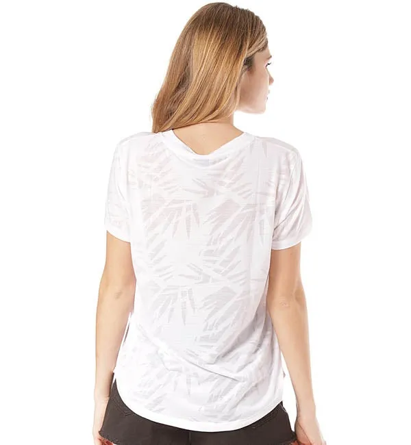 Volcom Womens Geo Arty V Neck Short Sleeved T Shirt
