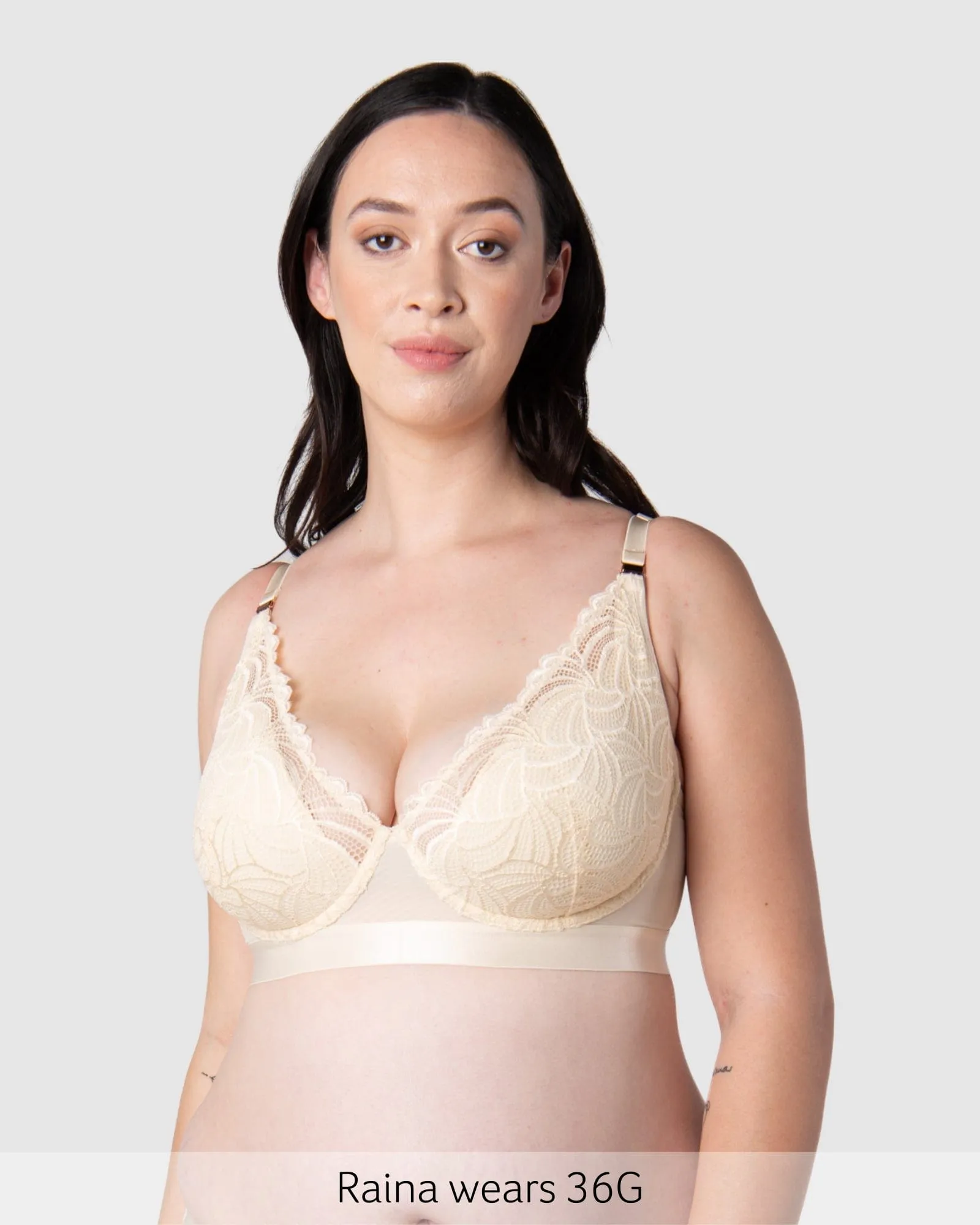 Warrior Plunge Nursing Bra - Ivory