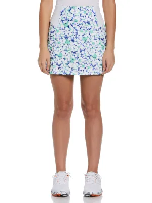 Women's Abstract Floral Printed Golf Skort with Slits