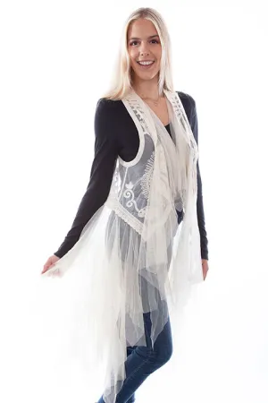 Women's Honey Creek Collection Accessory: Tulle Layered Vest