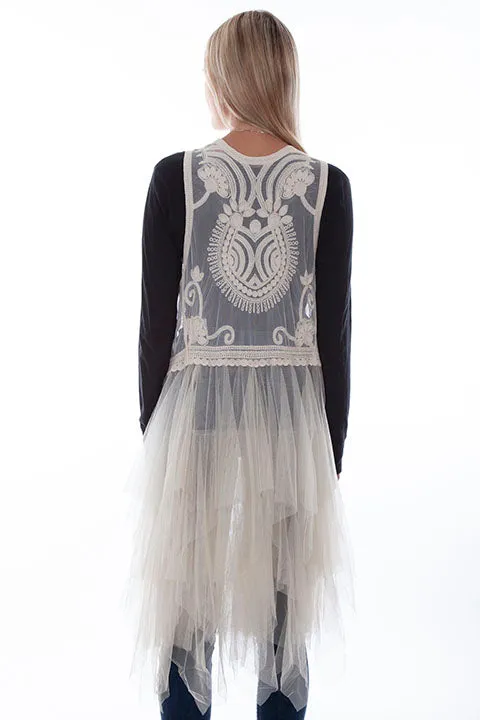 Women's Honey Creek Collection Accessory: Tulle Layered Vest