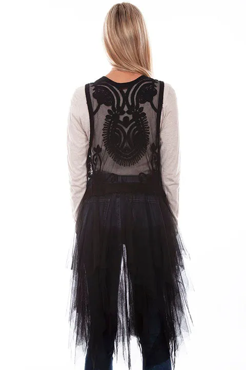 Women's Honey Creek Collection Accessory: Tulle Layered Vest