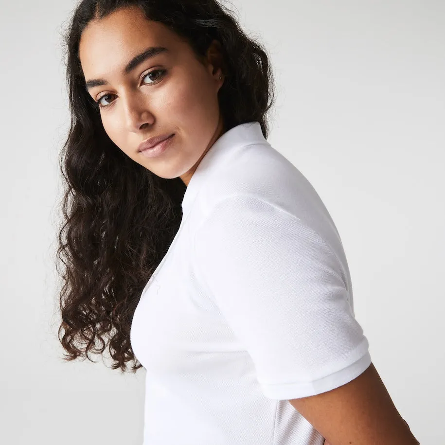 Women's Slim Fit Stretch Cotton Piqué Polo White