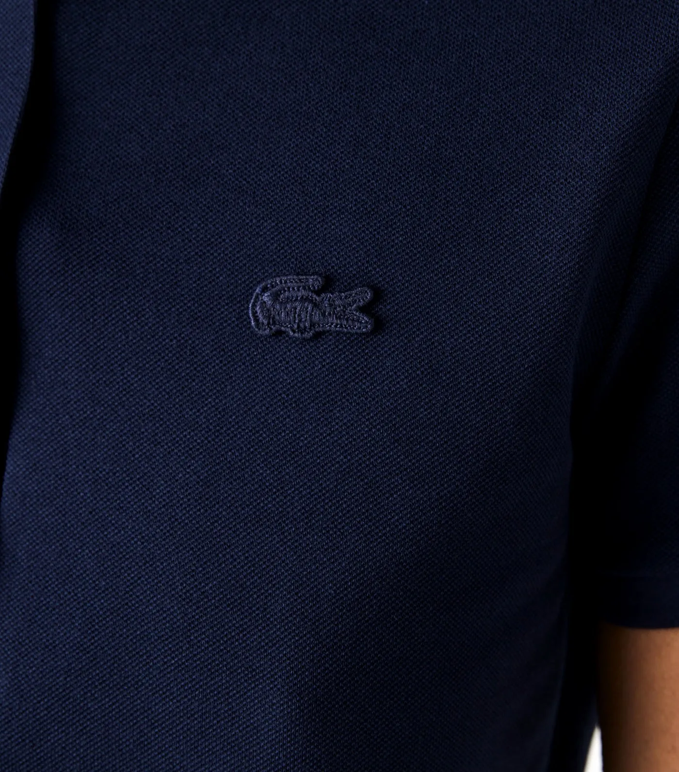 Women's Stretch Cotton Piqué Polo Shirt Navy Blue