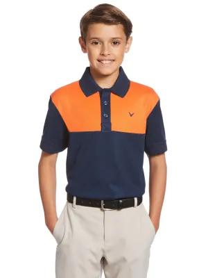 Youth Color Block Polo